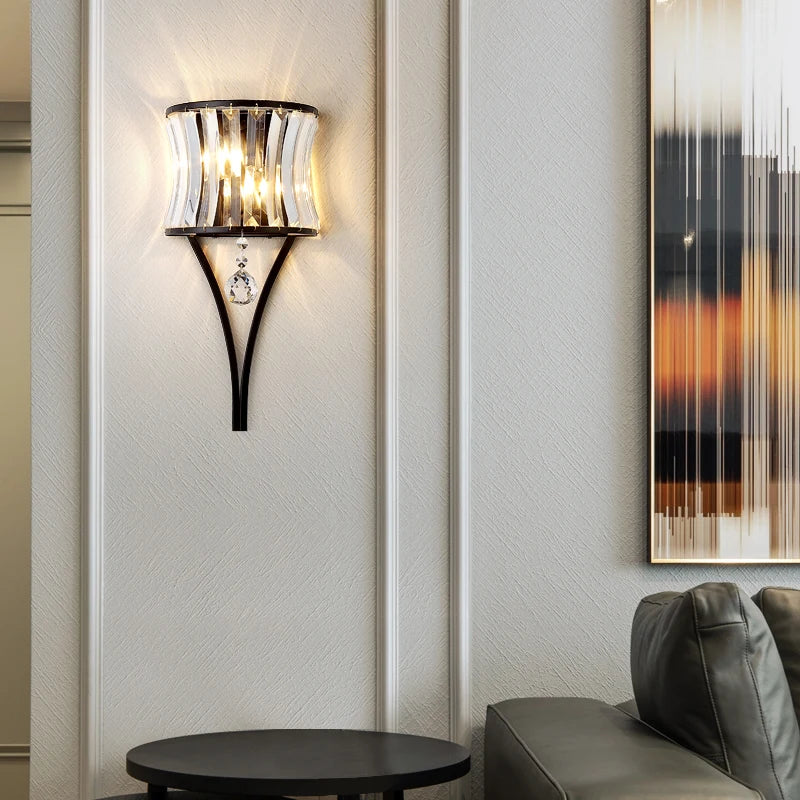 applique murale moderne en cristal pour un éclairage élégant - vue 3 sur 7