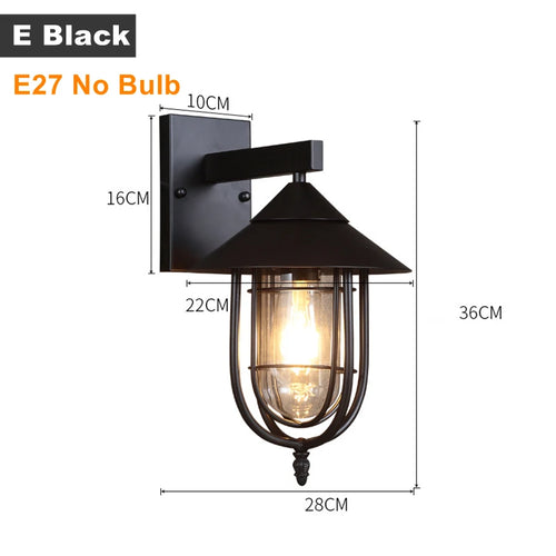 applique murale led rustique en fer vintage pour intérieur et extérieur - vue 13 sur 23