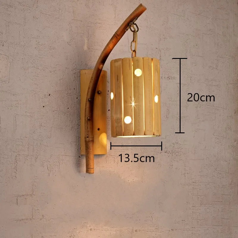 applique murale en bambou style japonais pour restaurant et bar - vue 9 sur 10