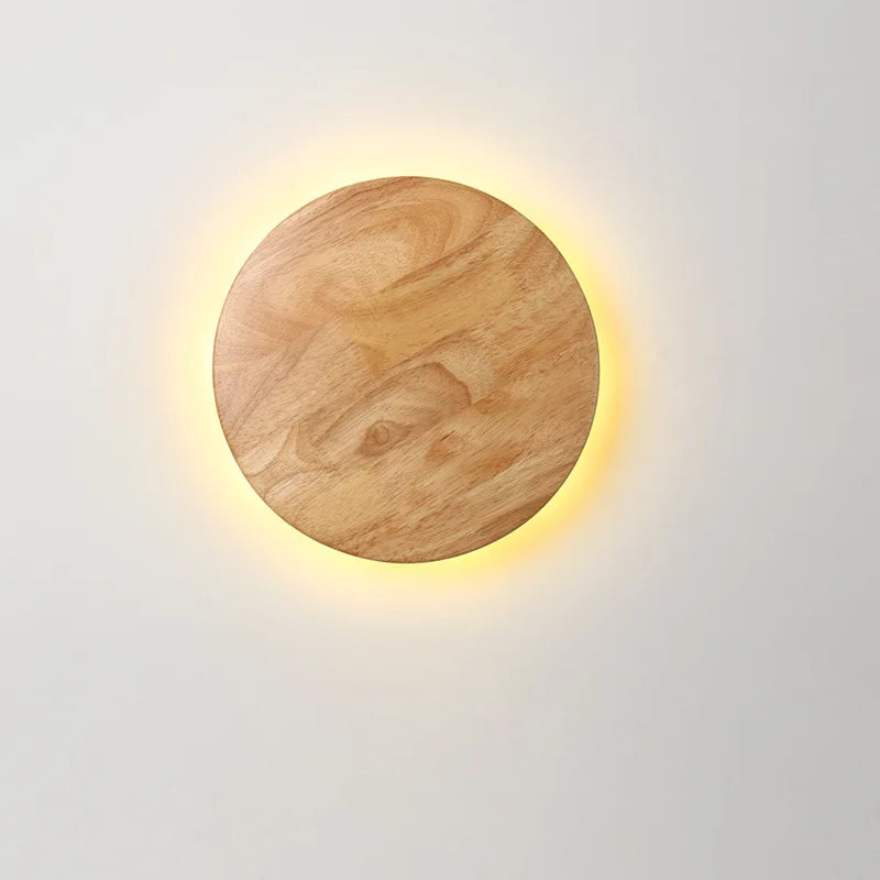 applique murale led moderne en bois avec originalité nordique
