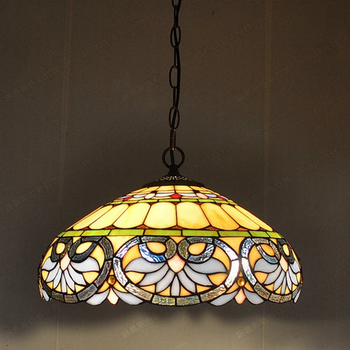 lustre en verre en forme de cœur style tiffany rétro pour restaurant - vue 2 sur 7