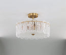 lustre rond en verre artistique pour intérieur moderne