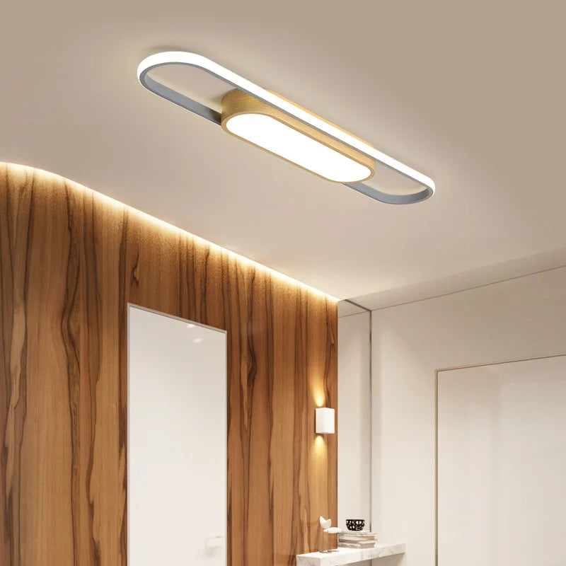 plafonnier led longue bande simple et moderne pour éclairage - vue 4 sur 9