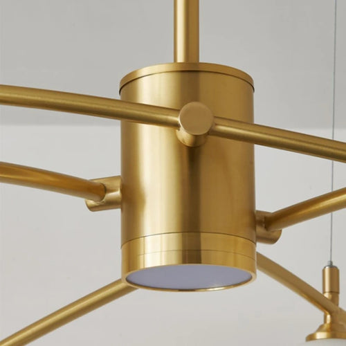 lustre design en métal et verre pour intérieur moderne - vue 7 sur 11