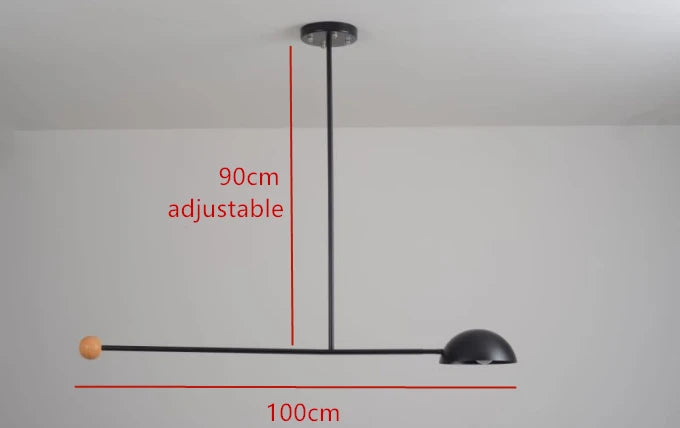 lustre design minimaliste rétro pour intérieur contemporain