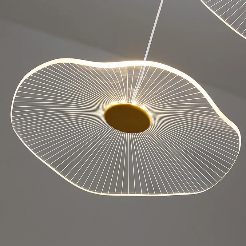 lustre nordique en acrylique design créatif pour espaces élégants - vue 5 sur 12