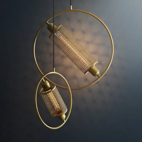 suspension postmoderne en fer style industriel créative décorative - vue 3 sur 10