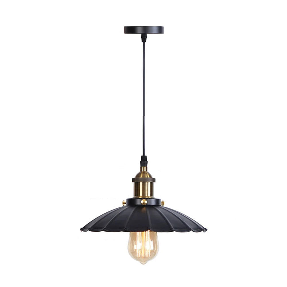 lustre vintage loft suspension lampe industrielle rétro salon - vue 14 sur 14