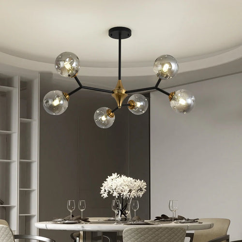 lustre nordique de luxe design simple pour décoration intérieure - vue 2 sur 16