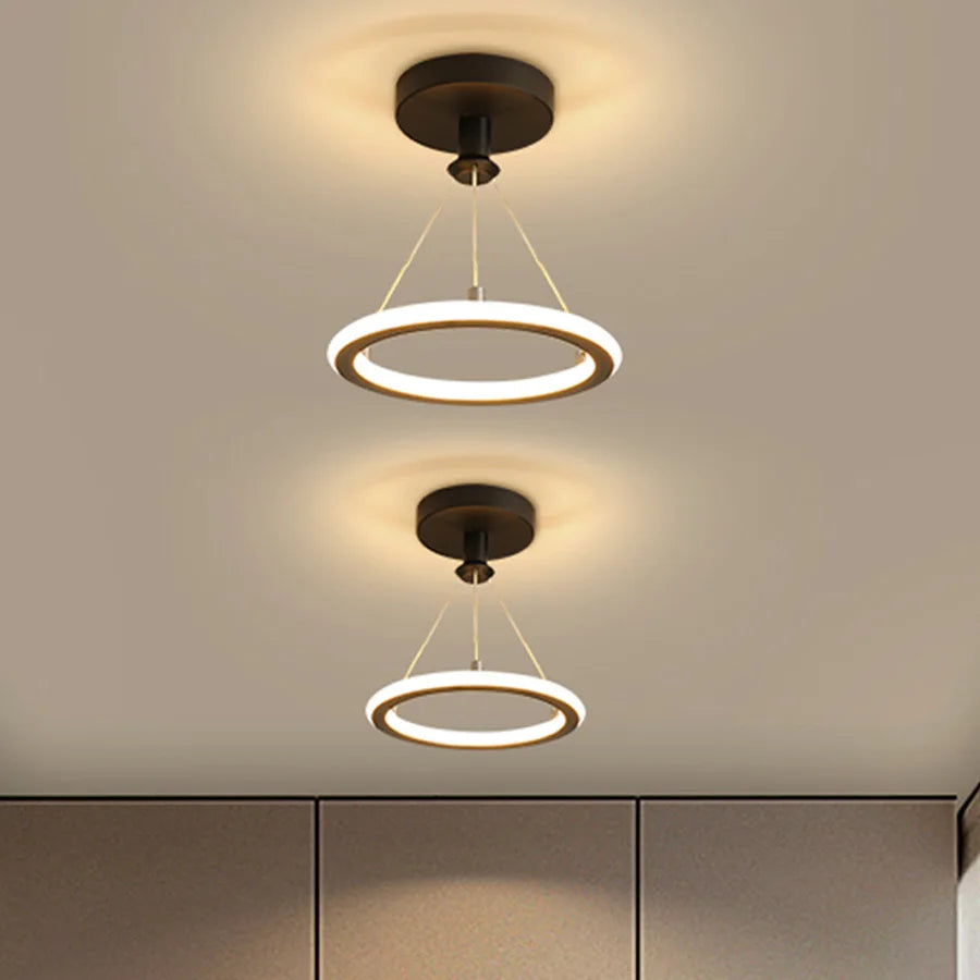 plafonnier moderne à leds design rond pour intérieur élégant - vue 2 sur 8