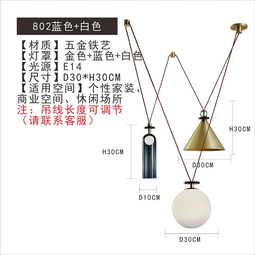 suspension en verre et métal pour décoration intérieure moderne - vue 17 sur 25