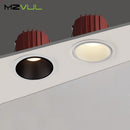 lampe encastrée led dimmable anti-éblouissement carré rond