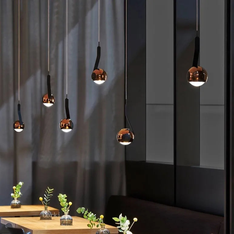 suspension design moderne boule magique rotative ajustable - vue 3 sur 10