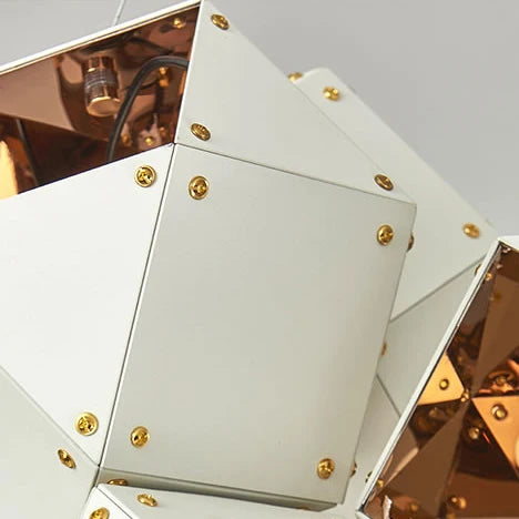suspension design nordique en fer et pierre moderne - vue 5 sur 5