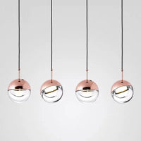 suspension en métal et verre style nordique décoration intérieure