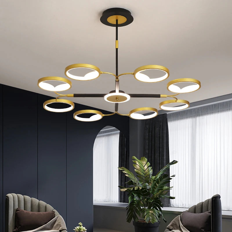 plafonnier led design moderne pour intérieur élégant et raffiné - vue 3 sur 9