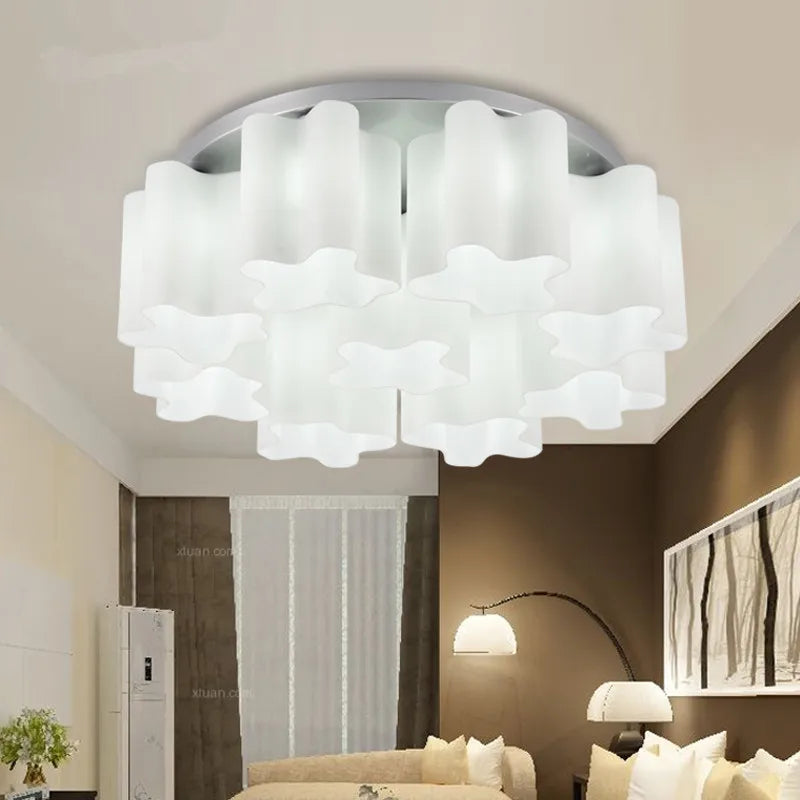 plafonnier logico quadruple design moderne par michele de lucchi - vue 3 sur 6