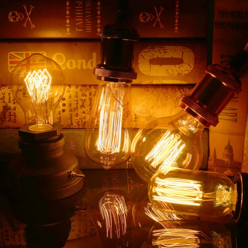 douille de lampe vintage avec interrupteur et raccords rétro