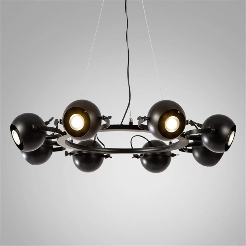 suspension rétro industrielle en fer pour magasin - vue 3 sur 8