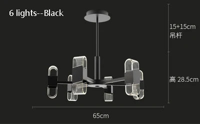 lustre de luxe design pour un éclairage nordique élégant - vue 9 sur 17