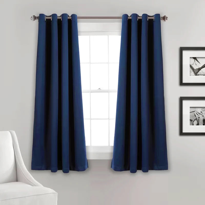 Rideau court occultant moderne pour cuisine chambre salon - vue 8 sur 12