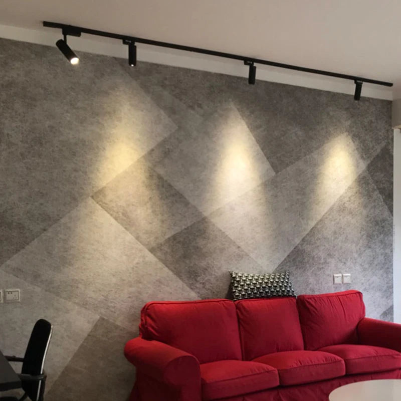 lampe de rail projecteur led réglable pour hôtel et magasin de vêtements