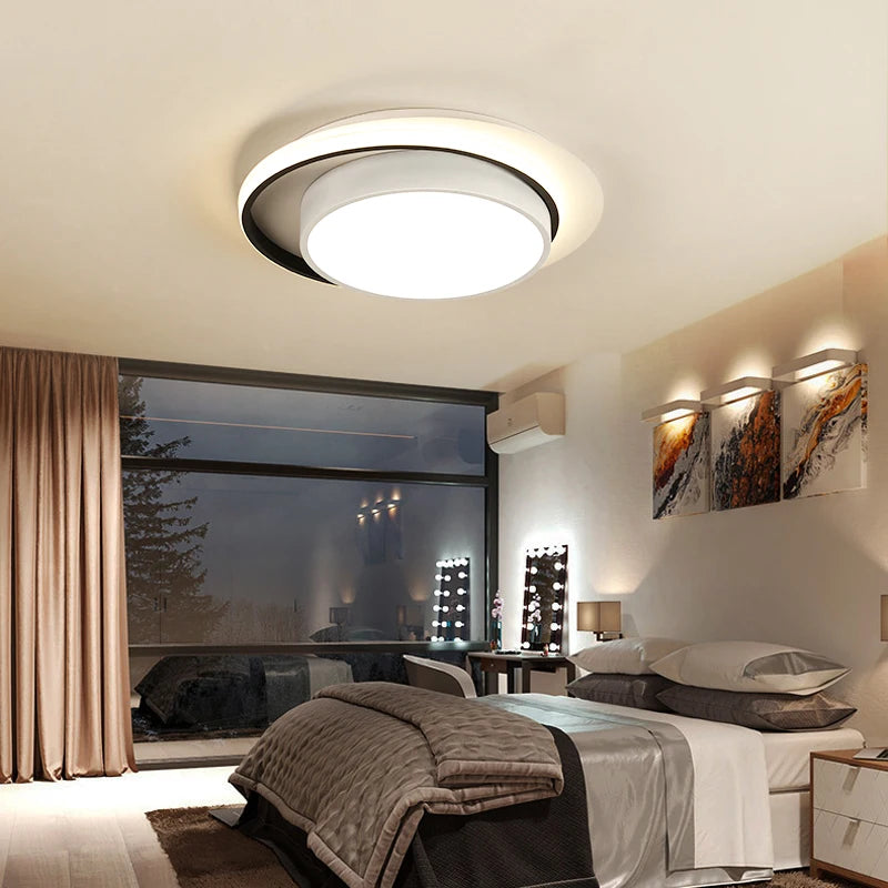 plafonnier acrylique rond pour décoration intérieure moderne - vue 5 sur 10