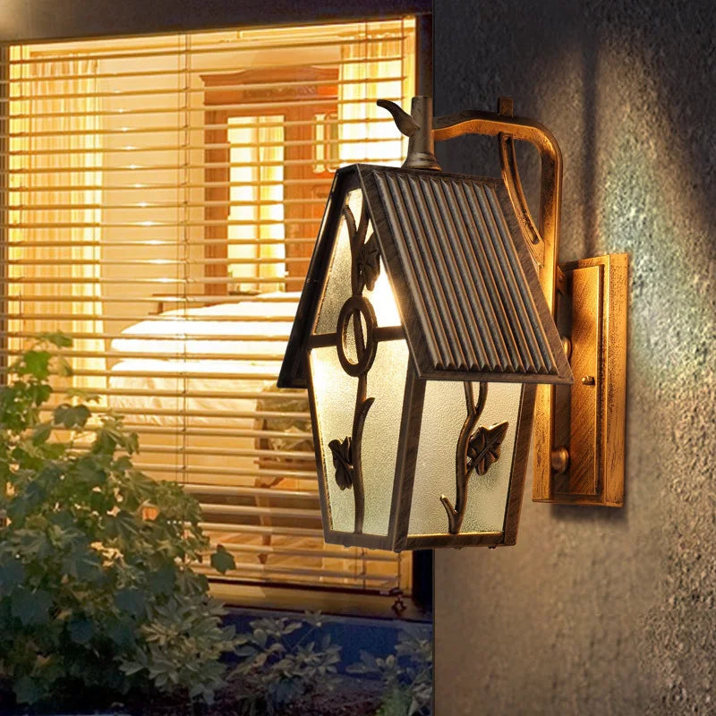 appliques murales rétro pour balcon et jardin extérieur - vue 3 sur 8