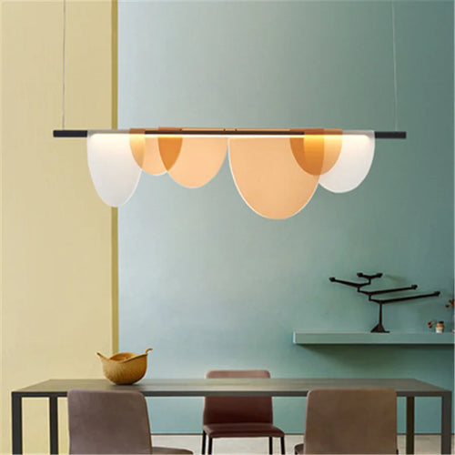lustre moderne en acrylique pour restaurant bar café lumineux et créatif - vue 5 sur 10