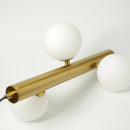 lustre moderne en verre mat suspension led luminarias