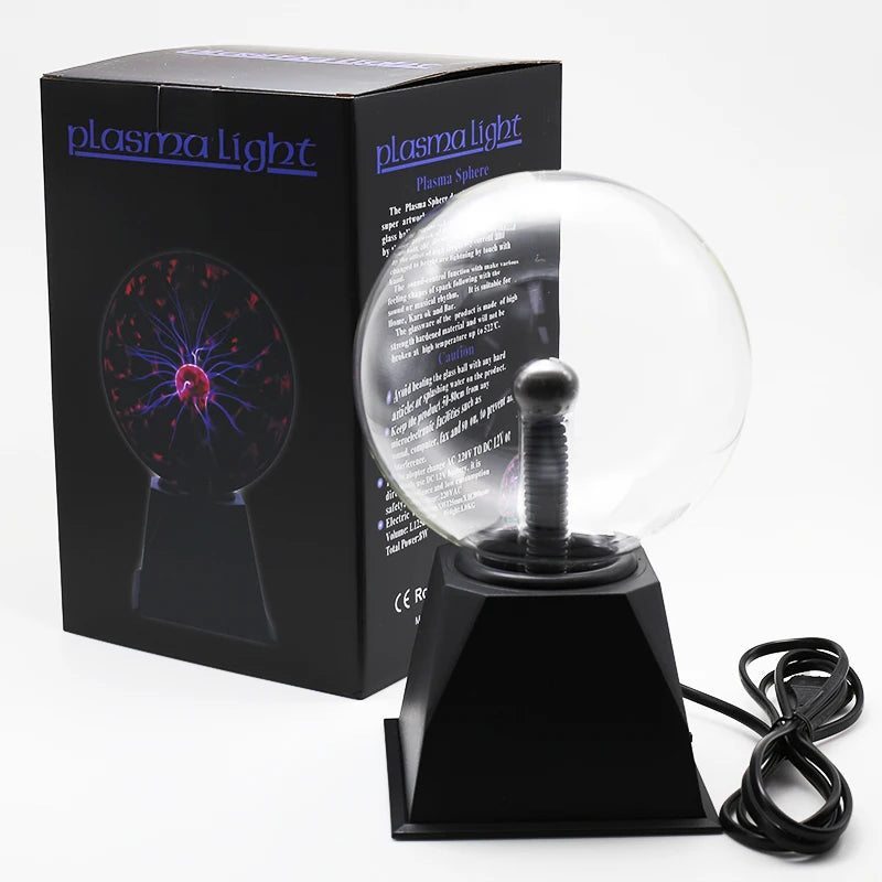 Nouveauté magique Plasma tactile lumière sensible enfant cadeau de vacances AC 220 V intérieur bureau déco verre boule lampe nouveauté veilleuses