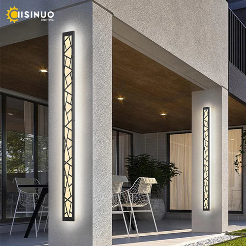 Applique extérieure étanche LED grande applique IP65 en aluminium lumière jardin Villa porche applique lumière 110V 220V applique Luminaire