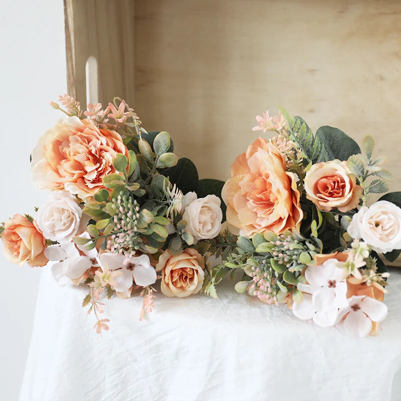 bouquet de pivoines artificielles pour mariage et décoration - vue 3 sur 12