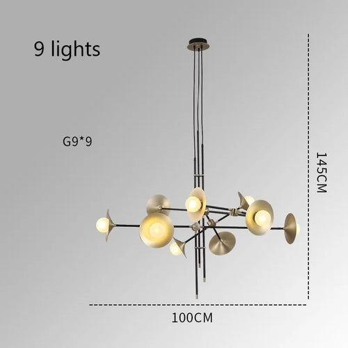 suspension postmoderne nordique design pour éclairage intérieur décoratif - vue 9 sur 10