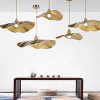 lustre rétro créatif design lotus pour café et restaurant