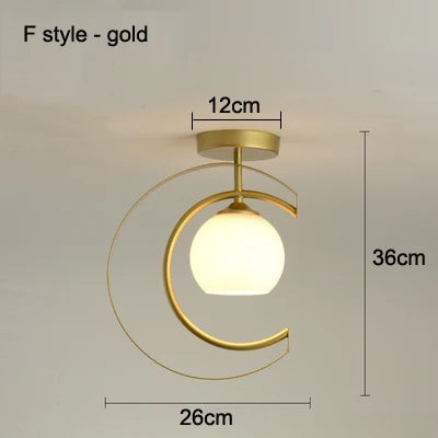 plafonnier moderne à leds pour hall d'entrée et balcon - vue 11 sur 20