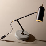 Lampe de bureau industrielle LED noir Tekna