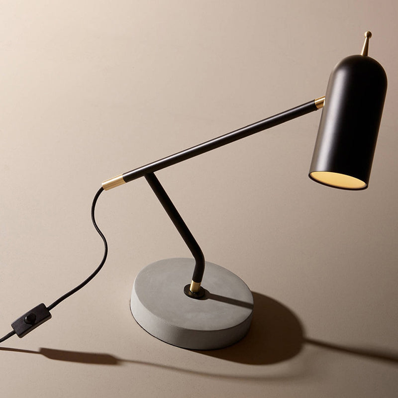 Tekna black LED industrial desk lamp