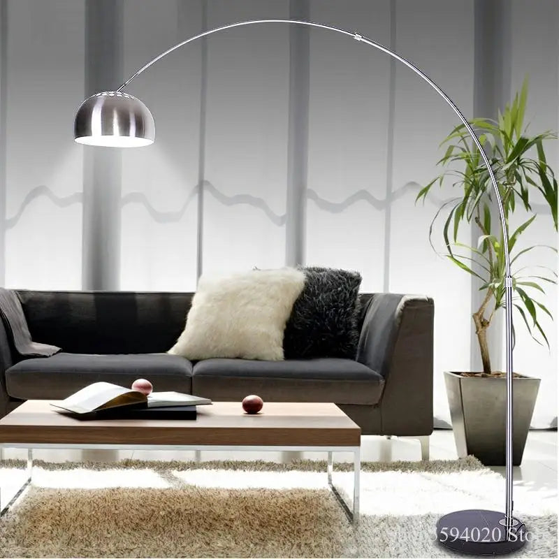 lampadaire led créatif en acier inoxydable lampara pie