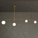 lustre moderne en métal et verre pour intérieur nordique