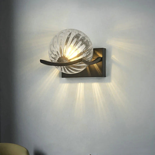 applique murale modernes simples en verre et métal - vue 3 sur 11