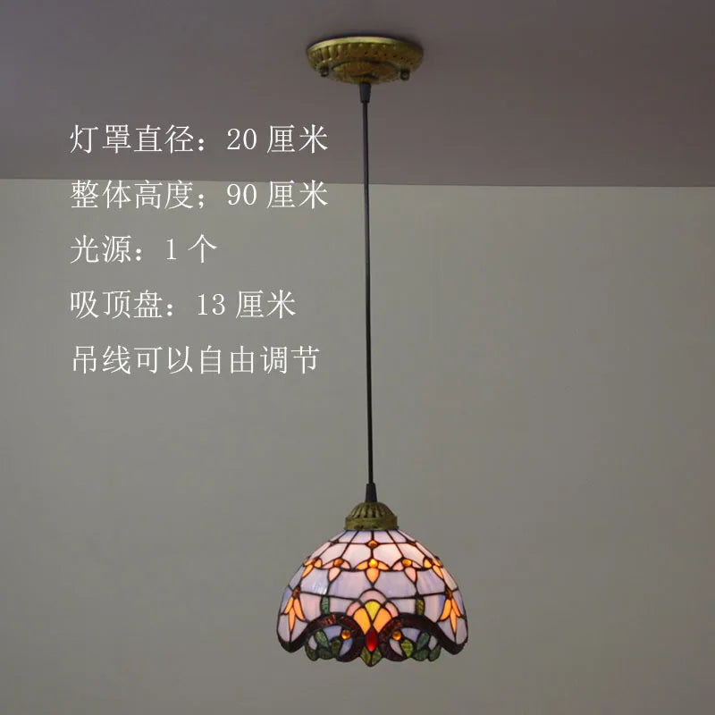 suspension baroque en verre teinté pour intérieur élégant - vue 15 sur 15