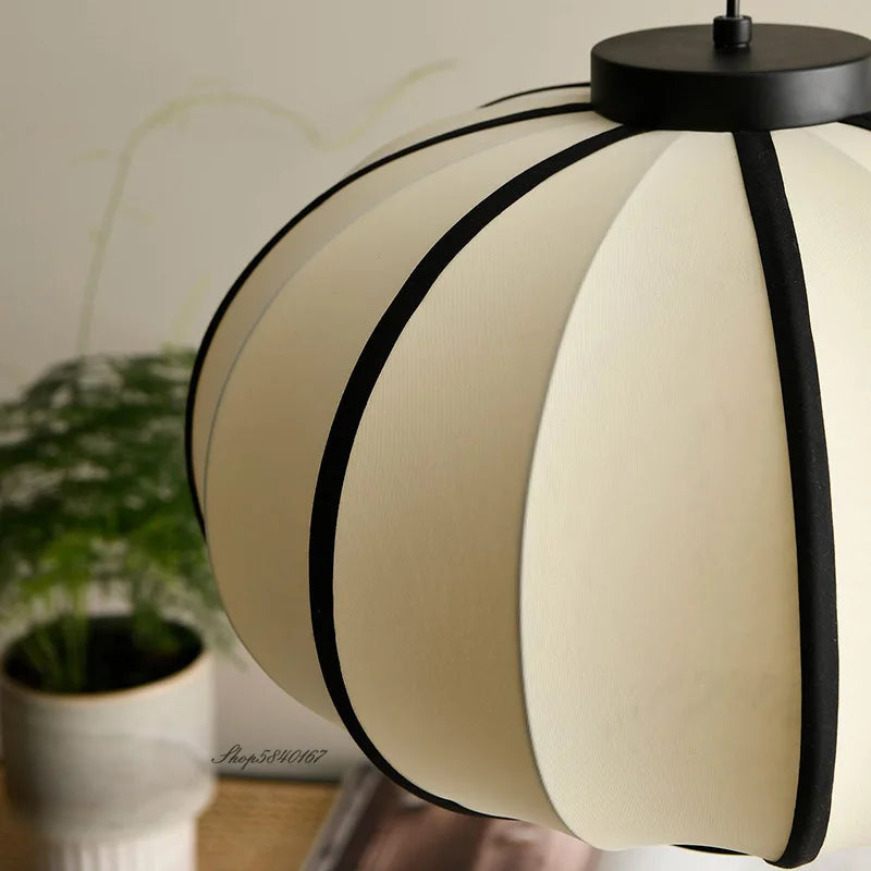 suspension tissu nordique concepteur Simple lampe à main cuisine luminaire salon salle à manger
