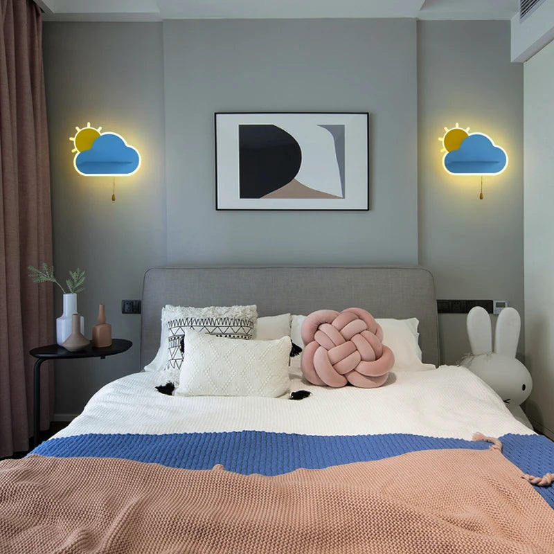 lampe de chevet en forme de nuage pour enfants