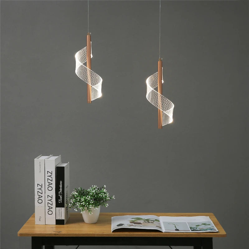 suspension en acrylique design nordique moderne pour restaurant - vue 4 sur 8