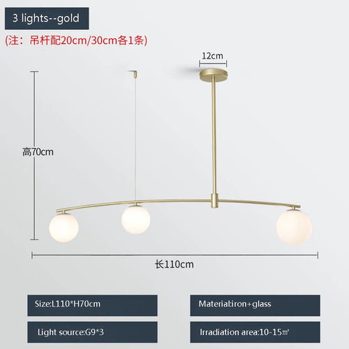 suspension moderne en métal et verre pour intérieur - vue 11 sur 18