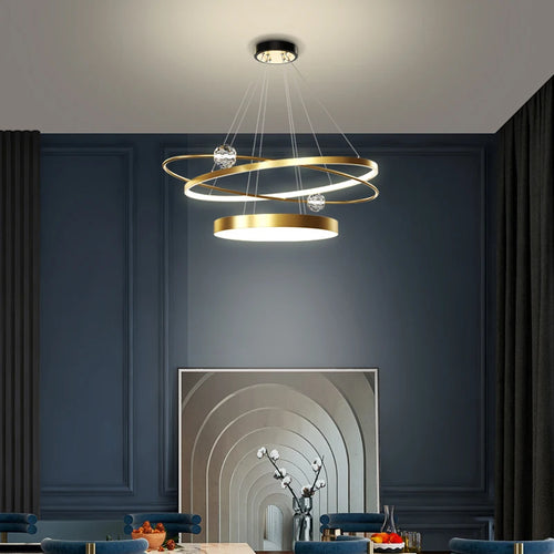 lustre moderne en cristal éclairage créatif et luxueux - vue 3 sur 6