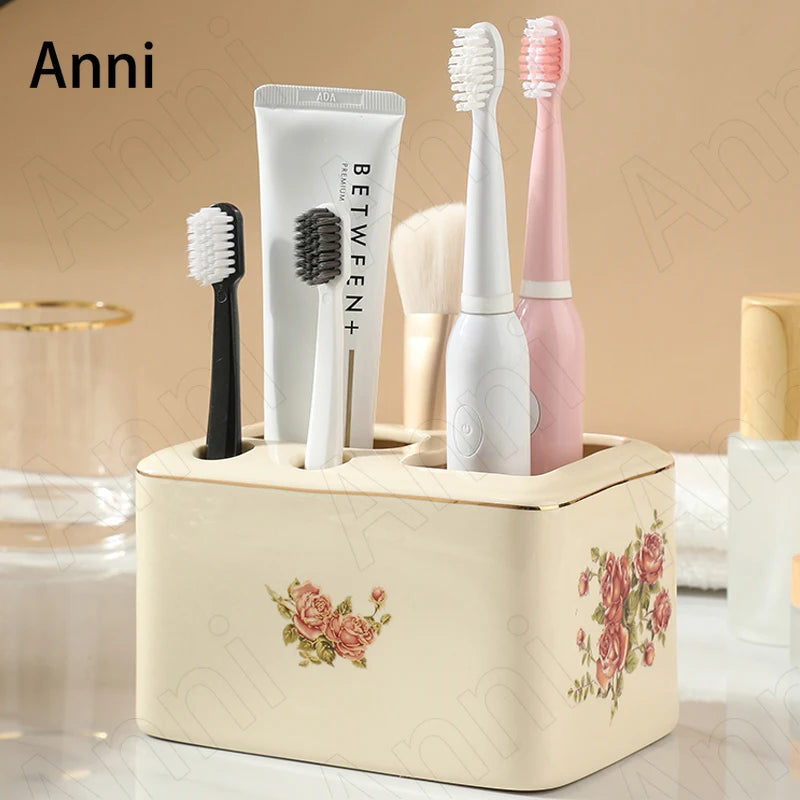 porte-brosse à dents en céramique design moderne pour salle de bain - vue 3 sur 10