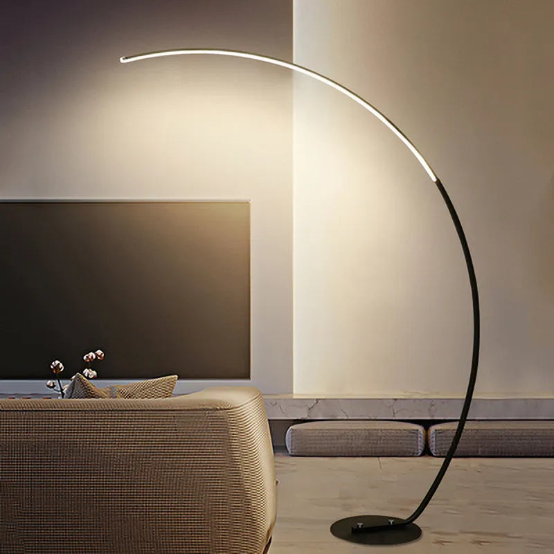 Lampadaire LED à arc moderne nordique - vue 5 sur 8
