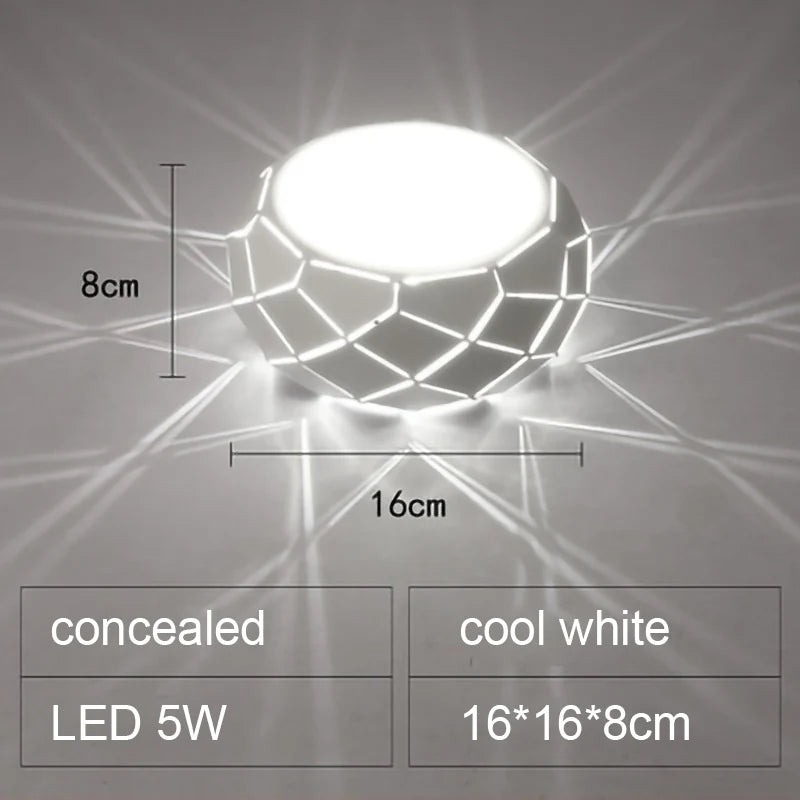 plafonnier led moderne avec gradation et trois variantes de lumière